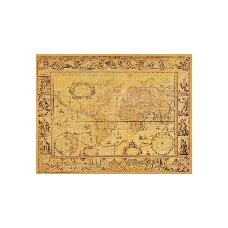 Mapa Antiguo Nova Totius Terrarum Orbis Geographica Ac Hydrographica Tabula