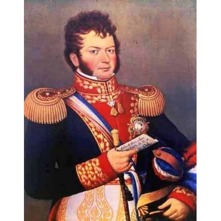 Oleografía de Don Bernardo O`Higgins