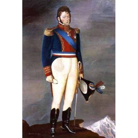 Oleografía de Don Bernardo O`Higgins