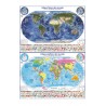 Mapa Político del Mundo / Mapa Físico del Mundo, escala 1:36.000.000 (Reversible)