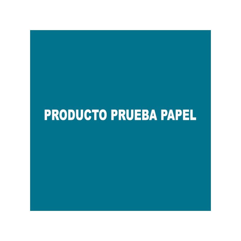 Producto prueba papel tubo